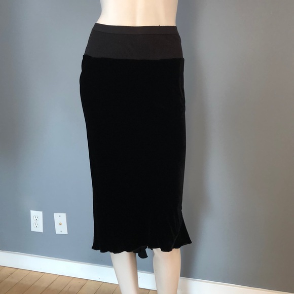 Rick Owens Dresses & Skirts - NWOT Rick Owens Velvet Midi Skirt